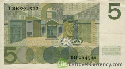 5 Dutch Guilders banknote (Vondel 1966)