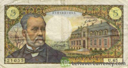5 French Francs banknote (Louis Pasteur)