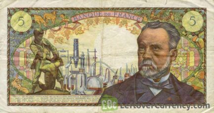 5 French Francs banknote (Louis Pasteur)