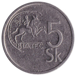 5 Slovak Koruna coin