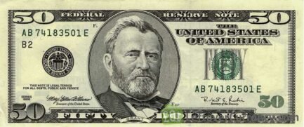 50 American Dollars banknote series 1996