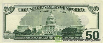 50 American Dollars banknote series 1996