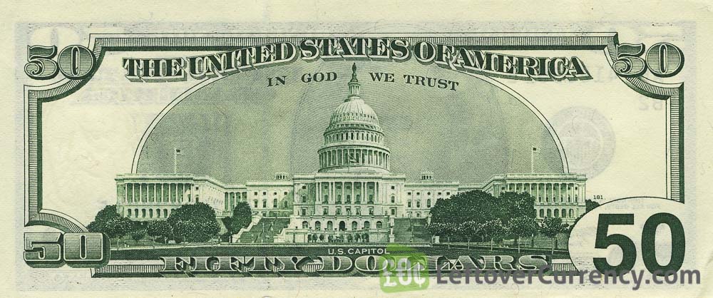 50 American Dollars series 1996 - Exchange yours for cash today