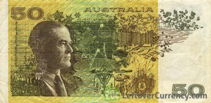 50 Australian Dollars banknote (Lord Howard Walter Florey)