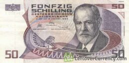 50 Austrian Schilling banknote (Sigmund Freud)
