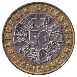 50 Austrian Schilling coin
