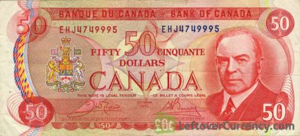 50 Canadian Dollars banknote (mounted police Scenes of Canada)