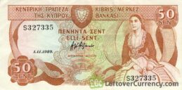 50 Cents banknote Cyprus