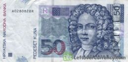 50 Croatian Kuna banknote series 2002