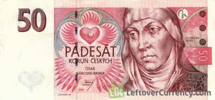 50 Czech Koruna banknote (St. Agnes of Bohemia)