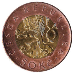 50 Czech Koruna coin