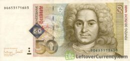 50 Deutsche Marks banknote (Balthasar Neumann)