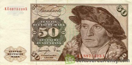 50 Deutsche Marks banknote (Holsten Tower Gate)