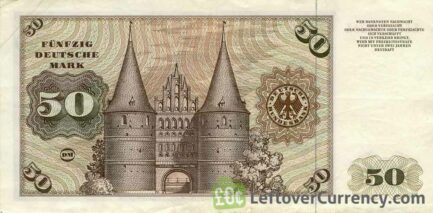 50 Deutsche Marks banknote (Holsten Tower Gate)