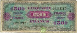 50 French Francs banknote (Allied Military Currency 1944)