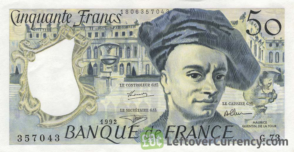 50 French Francs banknote (Maurice Quentin)