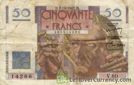 50 French Francs banknote (Urbain Le Verrier)
