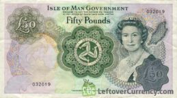50 Isle of Man Pounds banknote (Douglas Bay)