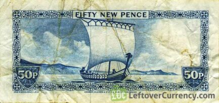 50 new Pence banknote Isle of Man