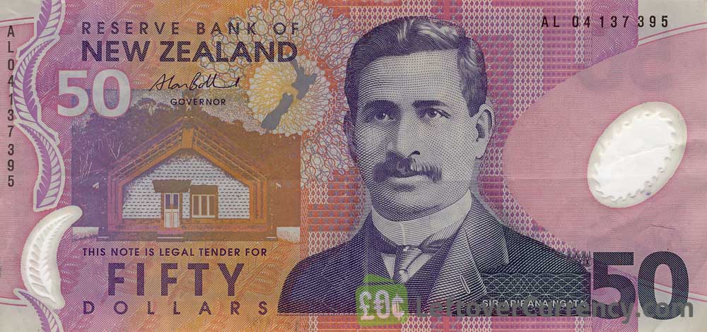 50 New Zealand Dollars banknote series 1999