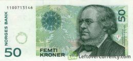 50 Norwegian Kroner banknote (Peter Christen Asbjornsen)