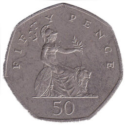 50 Pence coin Great Britain