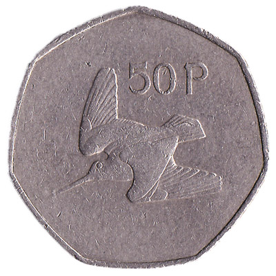 50 Pence coin Ireland