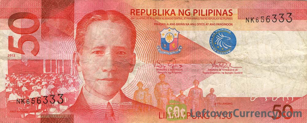 50 PHP to USD - Convert ₱50 Philippine Peso to US Dollar