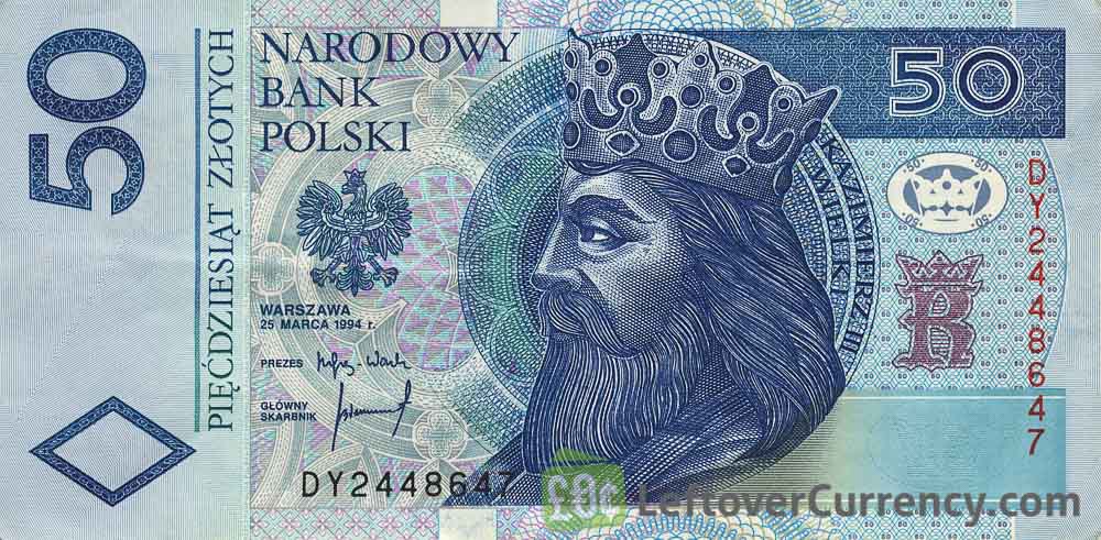 50 Polish Zloty banknote (King Kazimierz III Wielki)