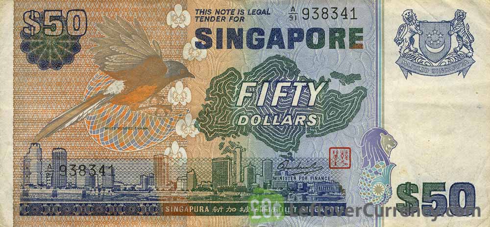 50 Singapore Dollars banknote (Bird series)