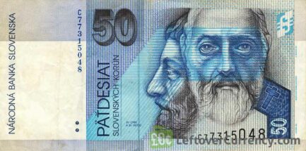 50 Slovak Koruna banknote (St. Cyril)
