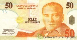 50 Turkish Lira banknote (8th emission group 2005)