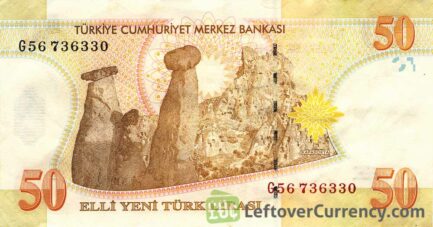50 Turkish Lira banknote (8th emission group 2005)