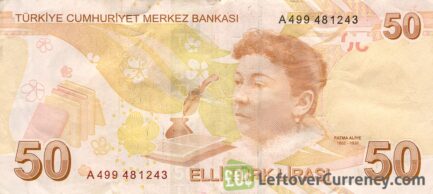 50 Turkish Lira banknote (9th emission group 2009)