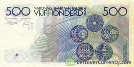 500 Belgian Francs banknote (Constantin Meunier)