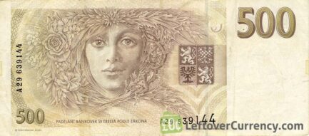 500 Czech Koruna banknote series 1993