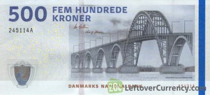 500 Danish Kroner banknote (Bridges of Denmark series)