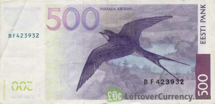 500 Estonian Krooni banknote (Carl Robert Jakobson)