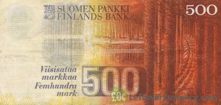500 Finnish Markkaa banknote (Elias Lonnrot)
