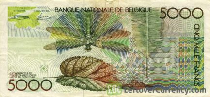 5000 Belgian Francs banknote (Guido Gezelle)