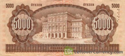 5000 Hungarian Forints banknote (Count Istvan Szechenyi)