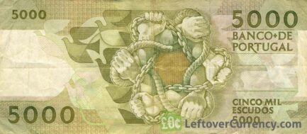 5000 Portuguese Escudos banknote (Antero de Quental)