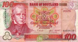 Bank of Scotland 100 Pounds banknote (1995-2006 series)