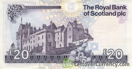 The Royal Bank of Scotland plc 20 Pounds banknote