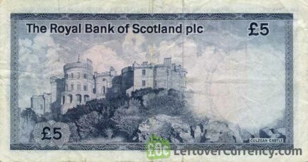 The Royal Bank of Scotland plc 5 Pounds banknote (1982-1986 series)