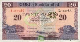 Ulster Bank Limited 20 Pounds banknote (series 1990-2012)