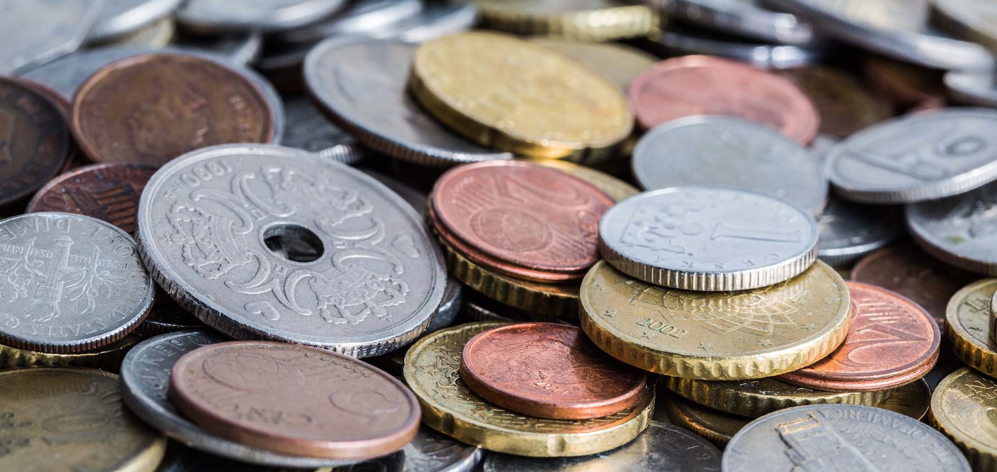 mixed foreign coins