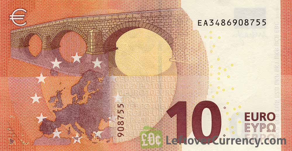 10 Euros banknote (Second series) - Foreign Currency