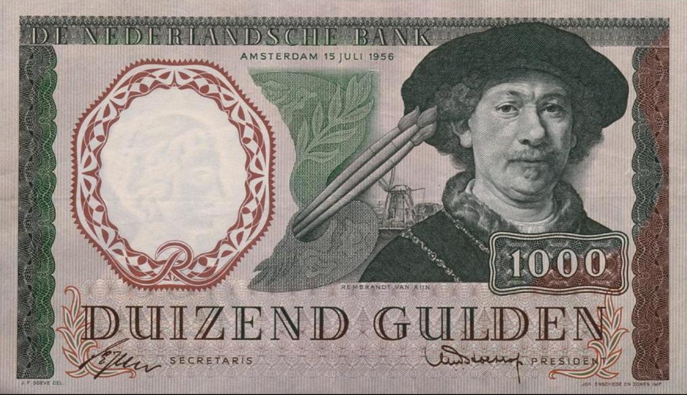 1000 Dutch Guilders banknote (Rembrandt)