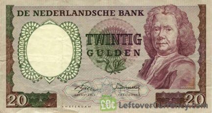 20 Dutch Guilders banknote (Herman Boerhaave)